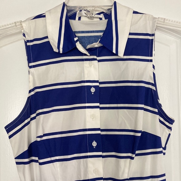 Milly for Design Nation Striped Cotton Dress - 8 - Picture 4 of 10